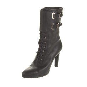 RALPH LAUREN COLLECTION Leather Lace-Up Boots